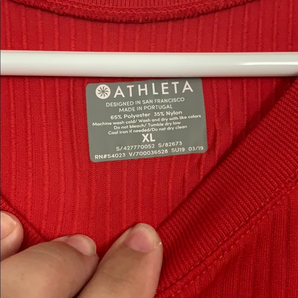 Ribbed Athleta Tee - Picture 4 of 5
